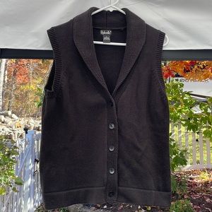 Black sweater vest